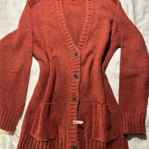 Denim & Supply Ralph Lauren Brick Red Cardigan